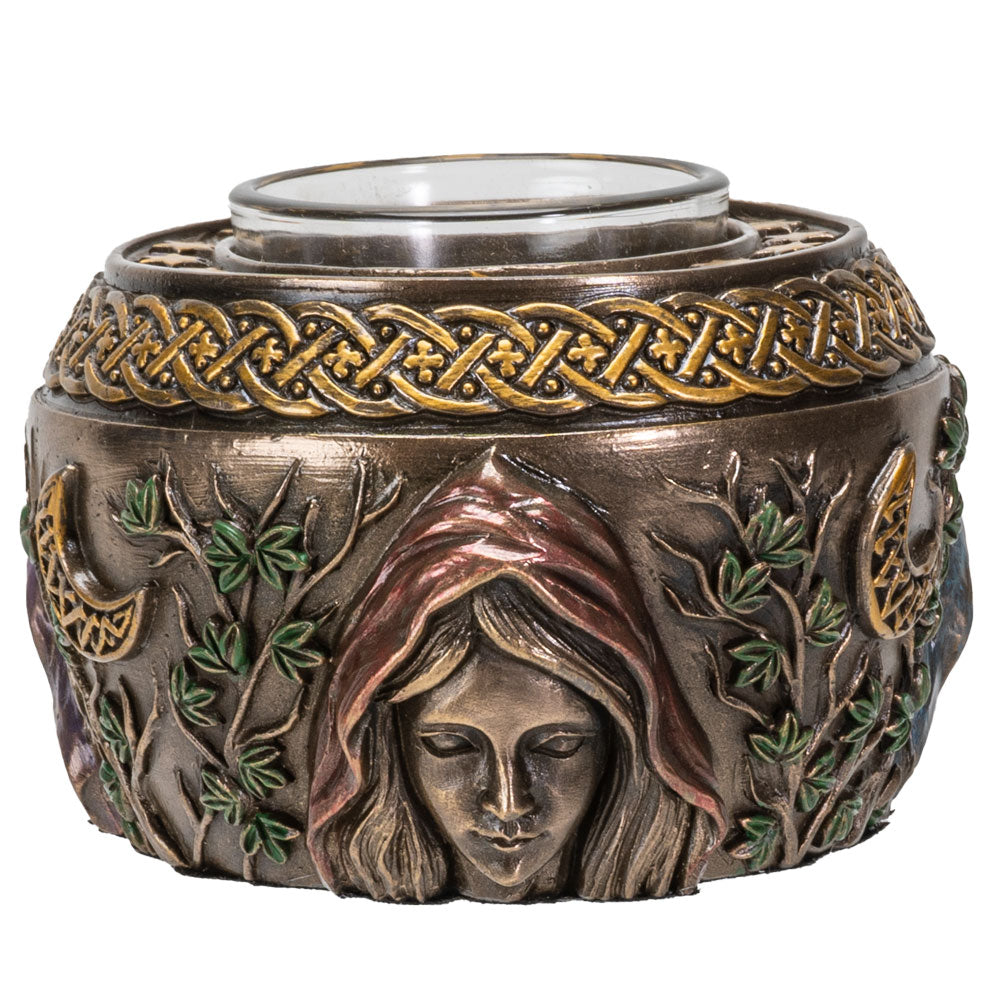 Mother Maiden Crone Votive Candle Holder