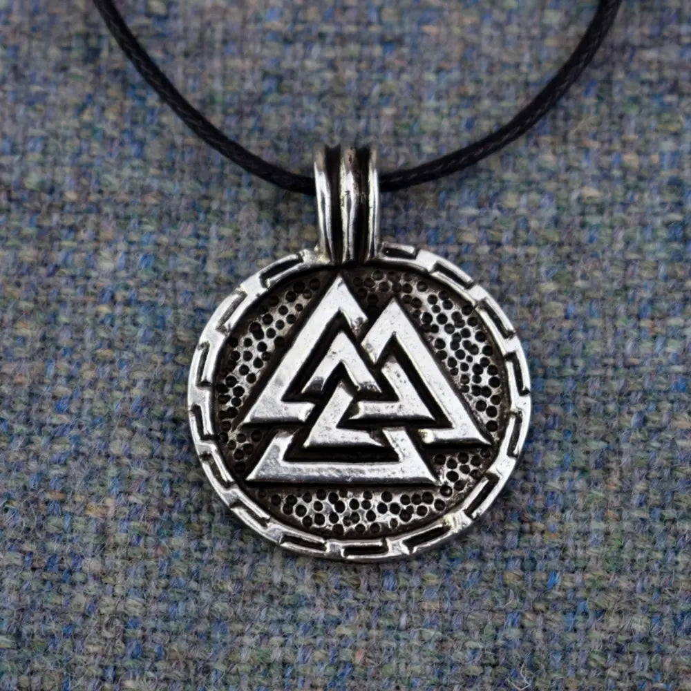Round Valknut Pendant
