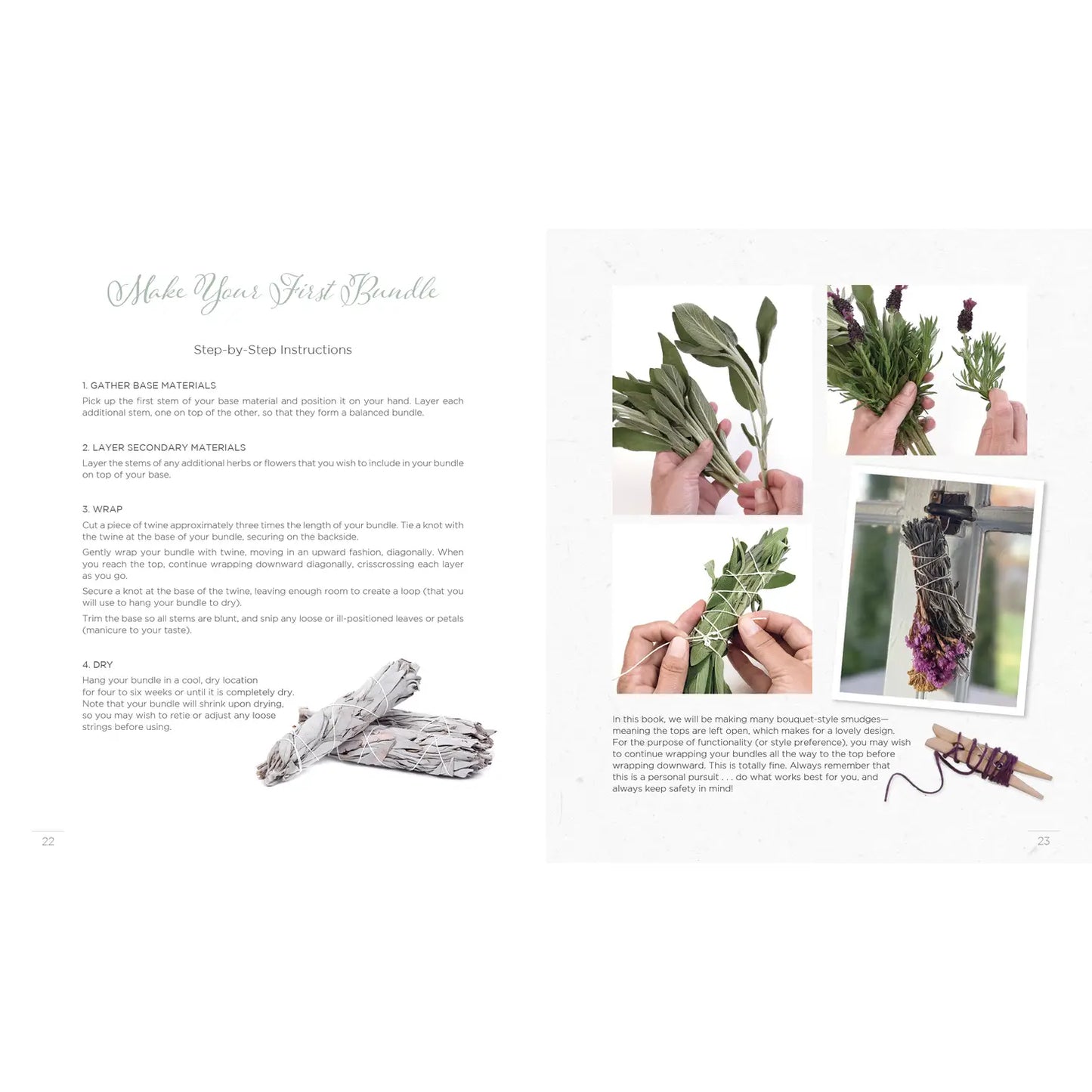 Creating Smudge Sticks