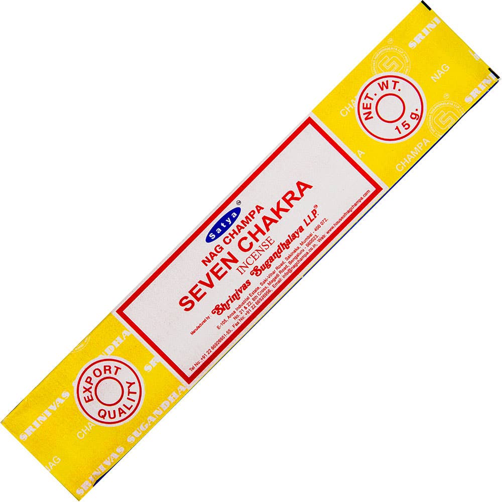 Satya Incense 15 Gr Seven Chakra