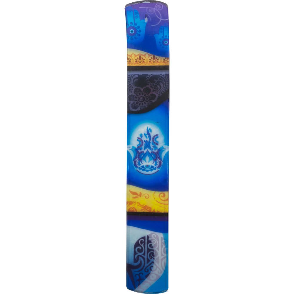 Glass Printed Incense Holder - Fatima Hand (Each)
