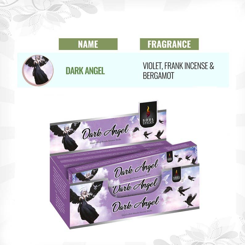 Soul Sticks Dark Angel Incense - Dragon's Blood Masala Blend