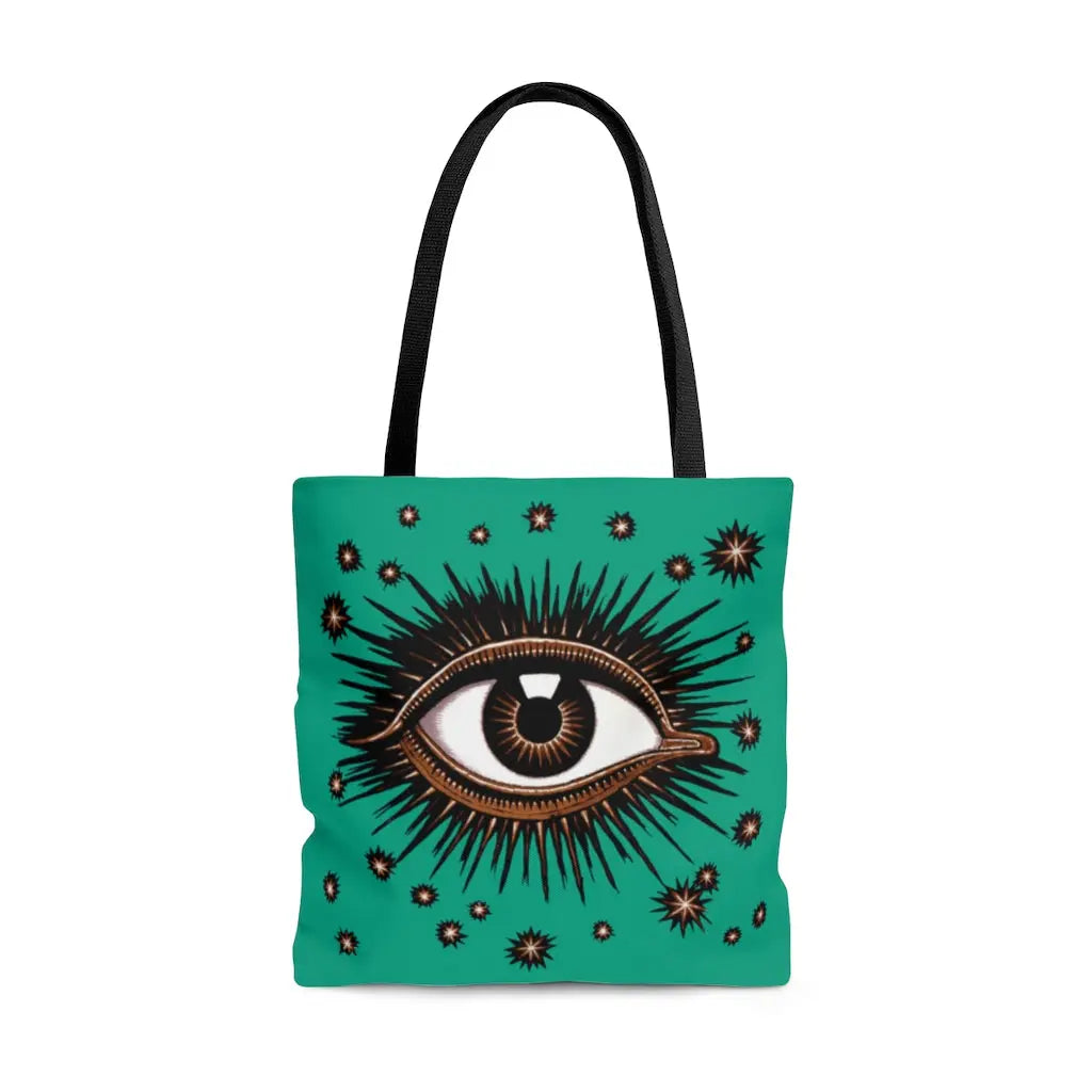 All Seeing Eye Tote Bag Teal