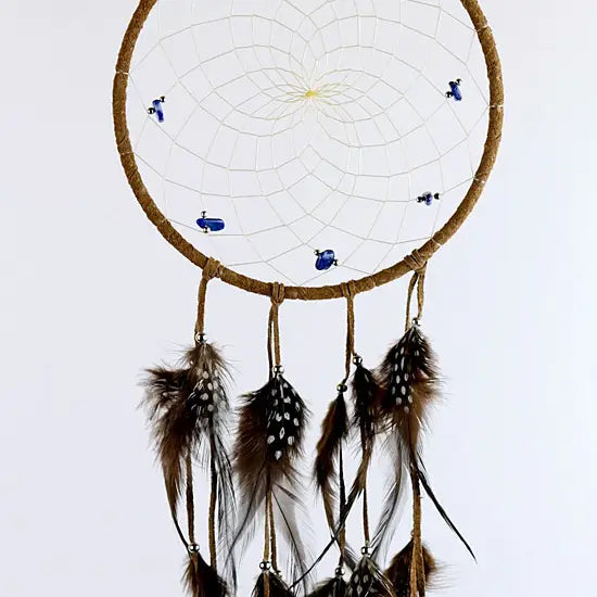 Dream Catcher - Gold and White - Brown 6"