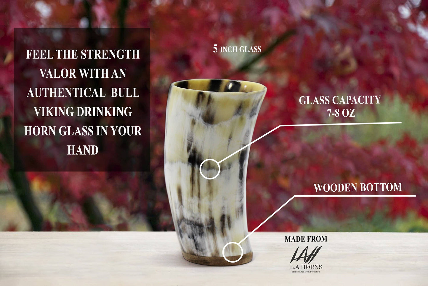 Drinking Horn Mead Cups | Free Personalization Engraving