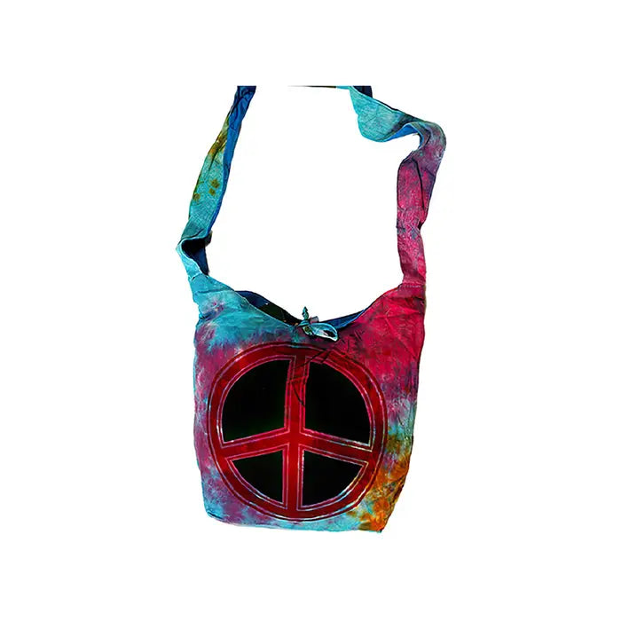Tye Dye Travel in Peace Cotton Bag