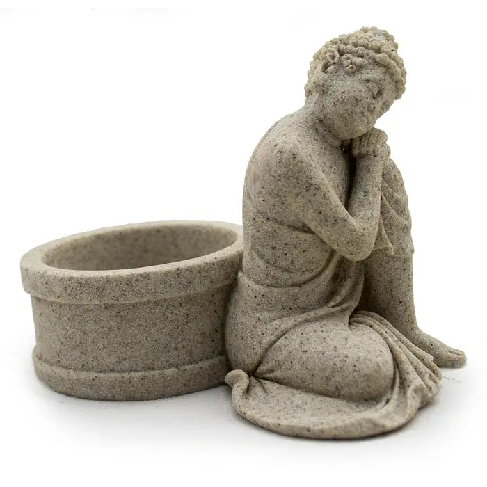Buddha Sandstone Candleholder