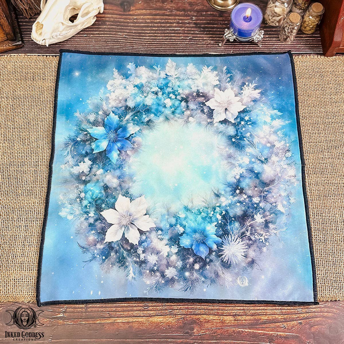 Winter Altar Cloth for Seasonal Magick