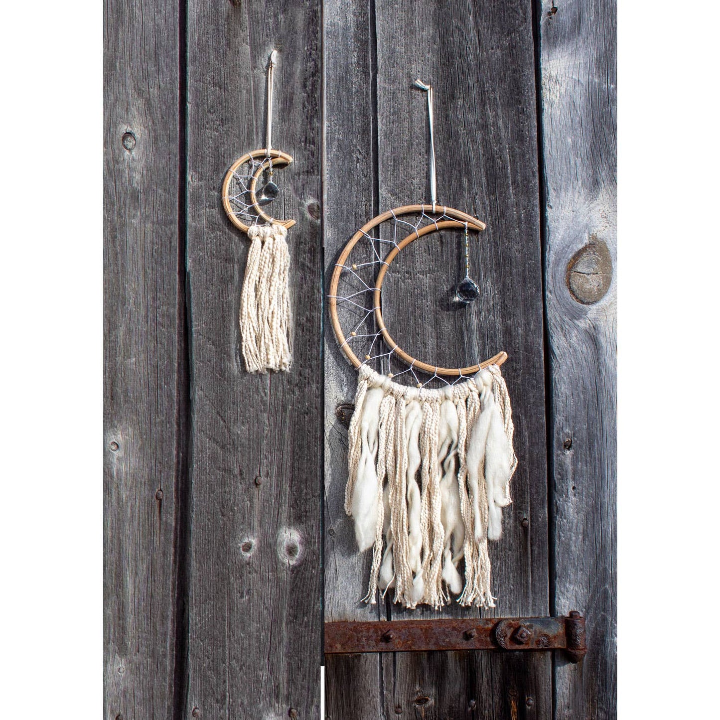 Small White Moon Wall Decor