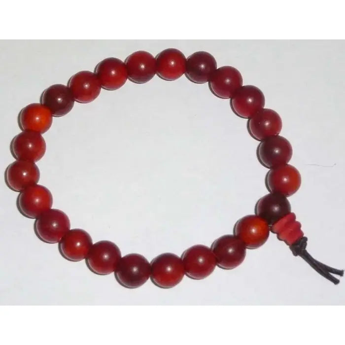 Dragon Blood Wood Beaded Bracelet - Wrist Mala 8mm