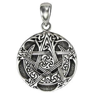 Small Moon Pentacle Pendant
