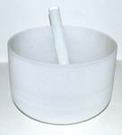10" White Crystal Singing Bowl