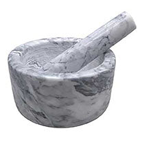 White Marble Mortar and Pestle