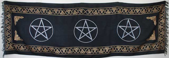 Altar Cloth Three Pentagram