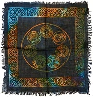 Altar Cloth 18x18 Seven Chakra