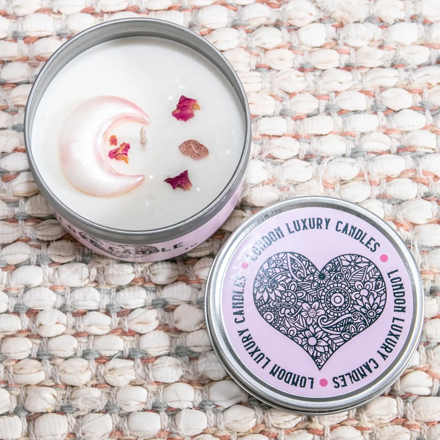 Crystal Candle Intention Metaphysical - Love