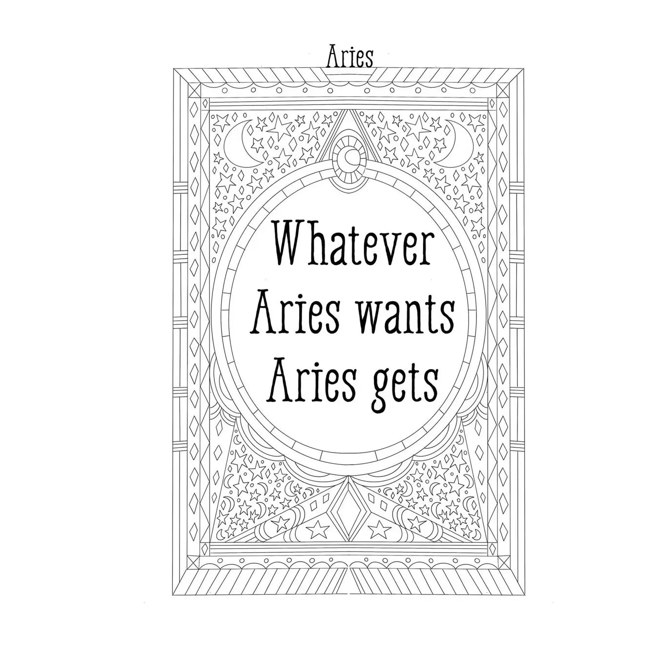 Coloring Book Aries