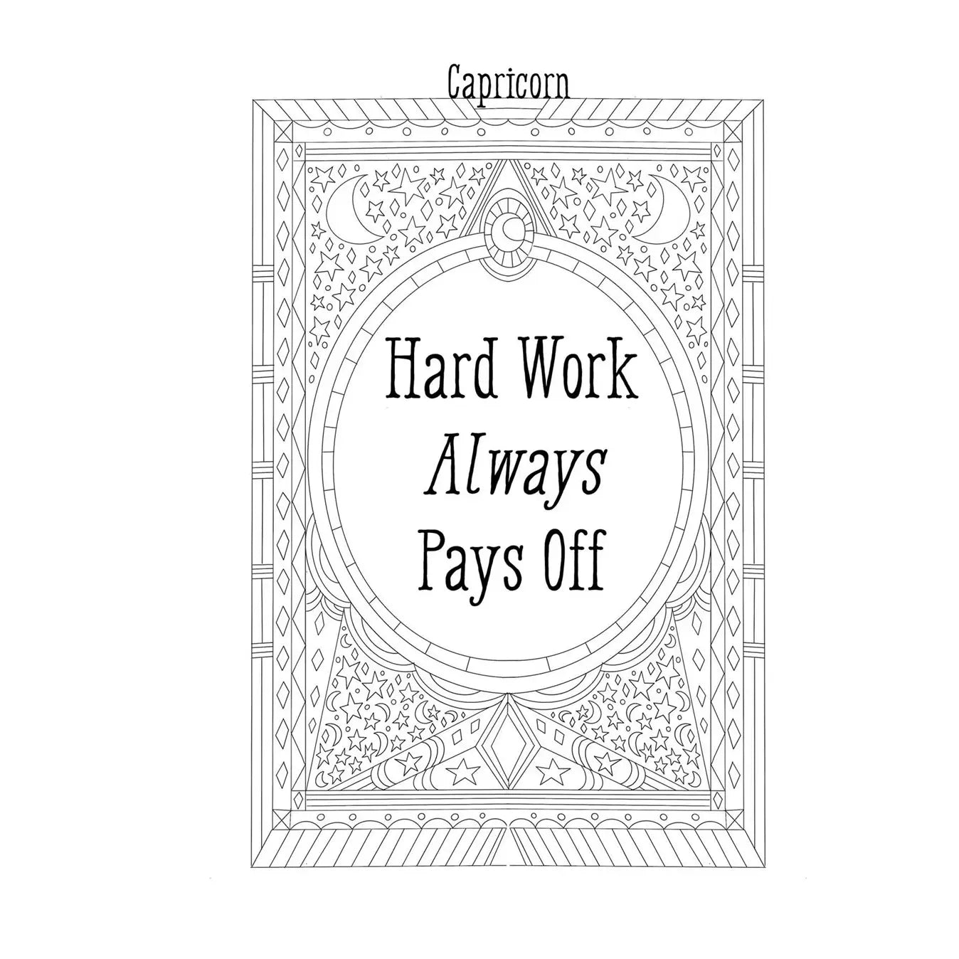 Coloring Book Capricorn