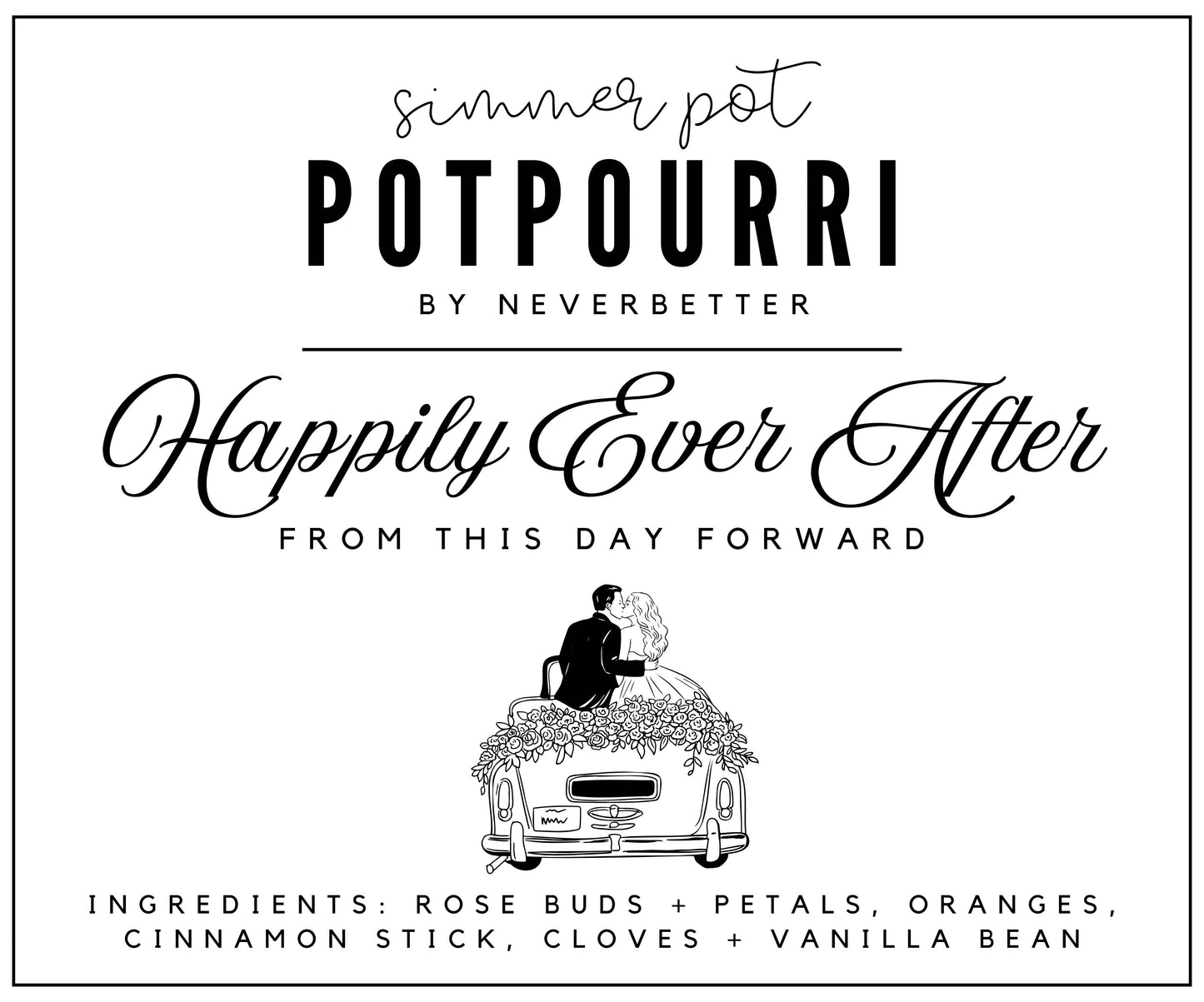 Happily Ever After Simmer Pot Potpourri | Romance & Wedding Gift Blend