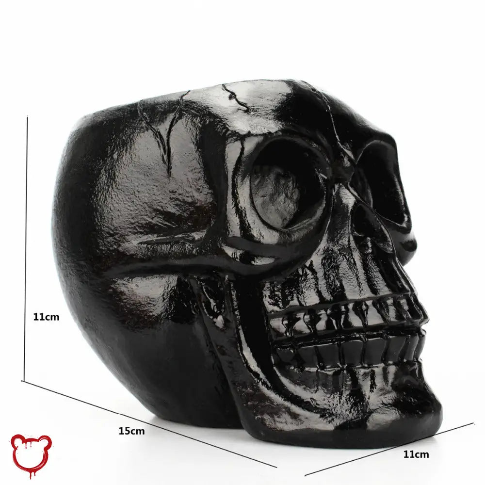 Deadly Black Skull Pot by The Cursed Closet