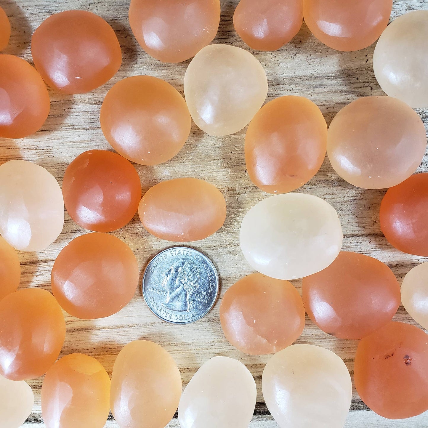 Orange Selenite Tumbles