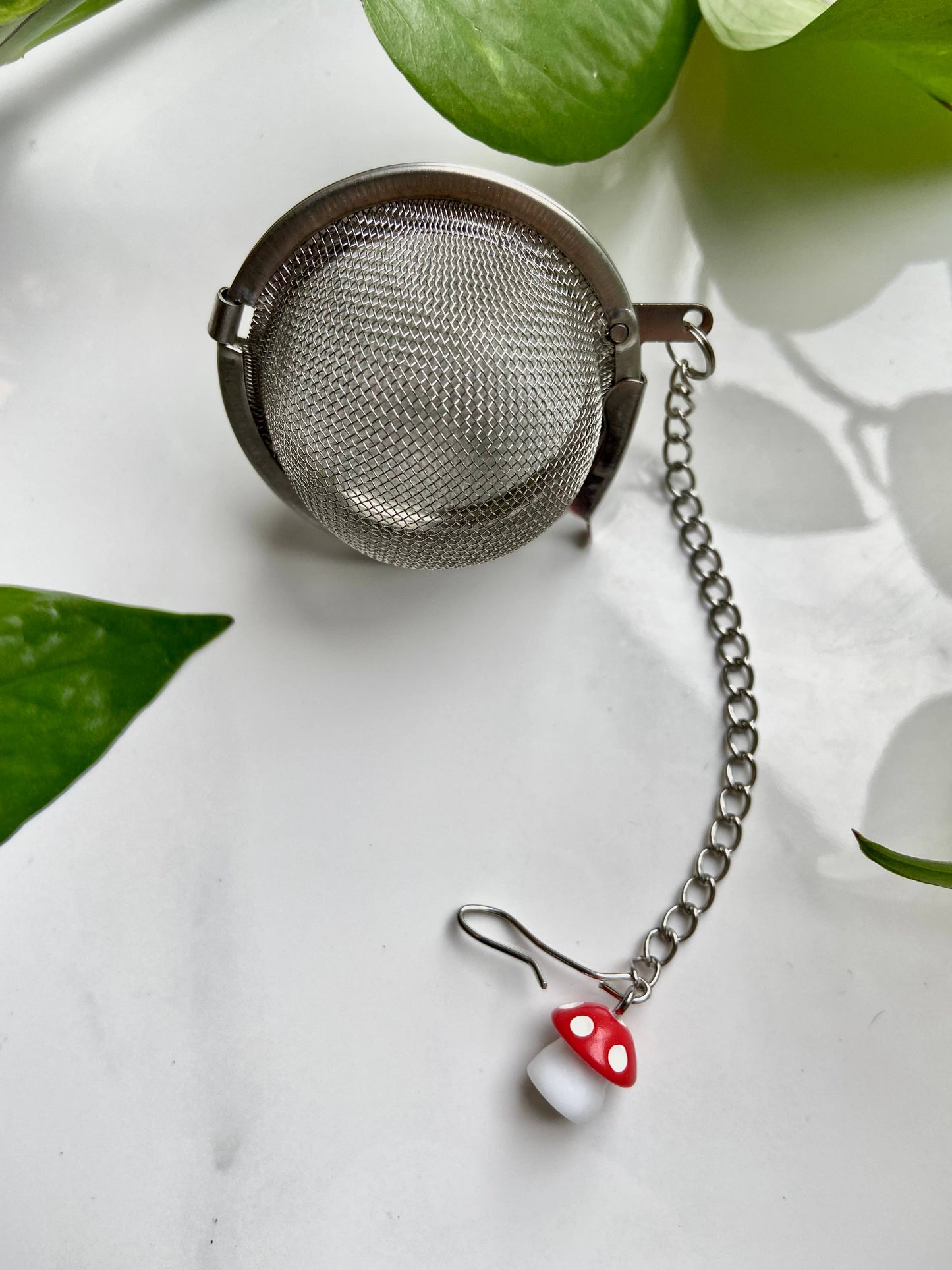 Mini Mushroom Magick Tea Ball Infuser – 2" Stainless Steel Loose Leaf Strainer
