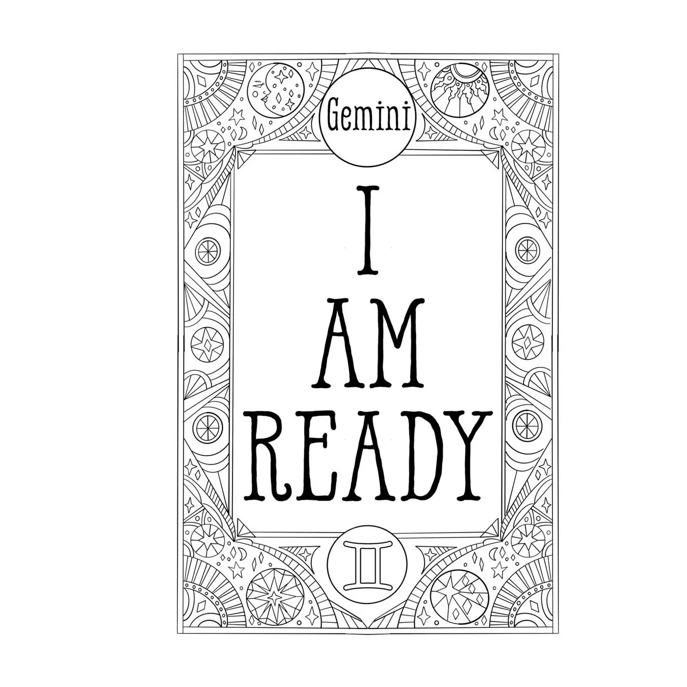 Coloring Book Gemini