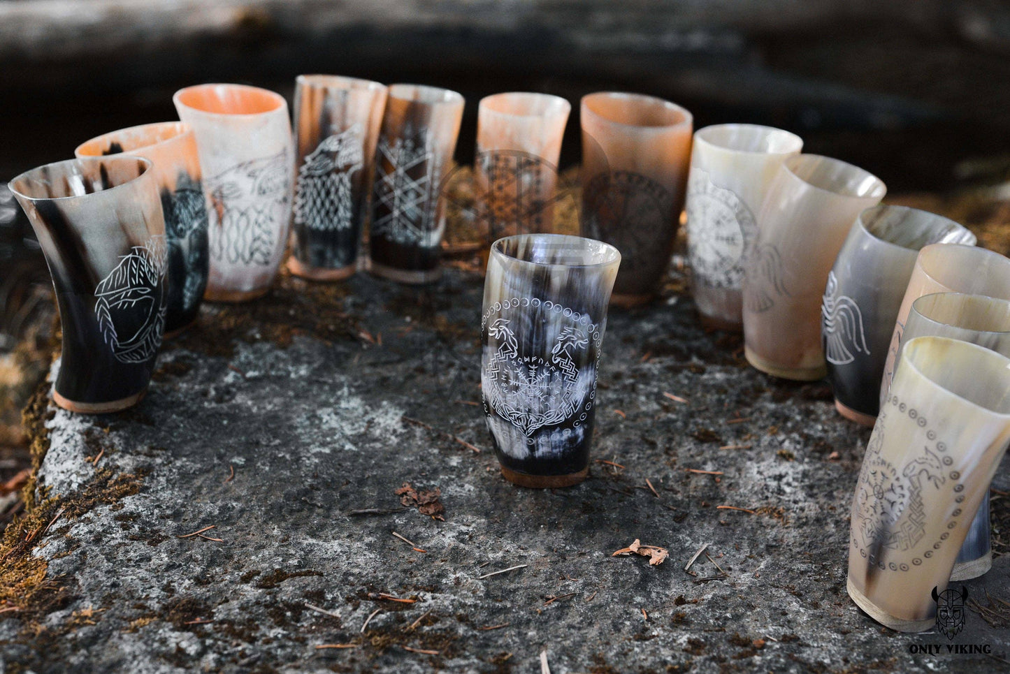 Drinking Horn Beer Stein | Cups