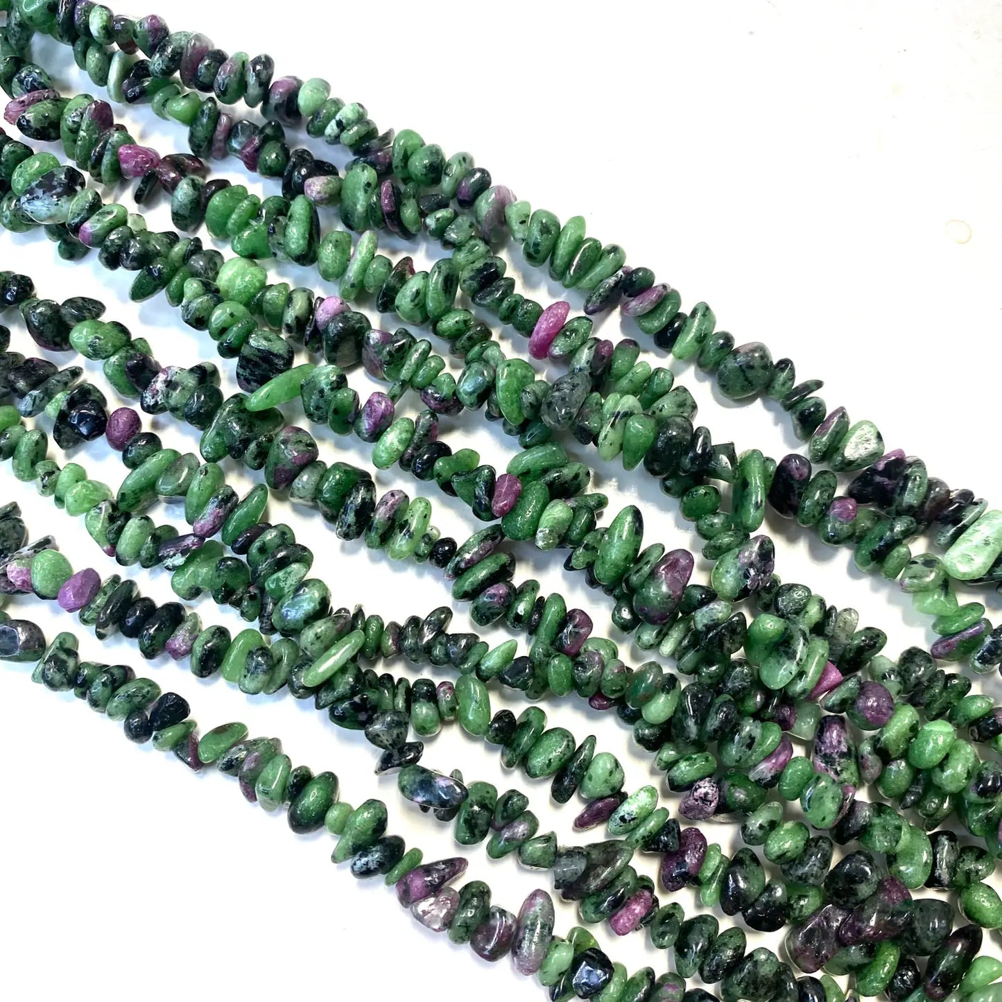 Ruby Zoisite Chip Beads 32"