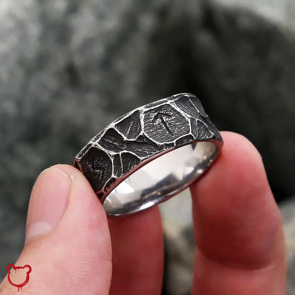 Nordic Viking Retro Steel Ring by The Cursed Closet