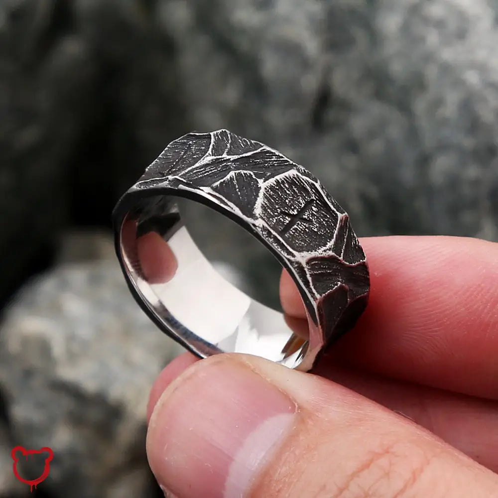 Nordic Viking Retro Steel Ring by The Cursed Closet