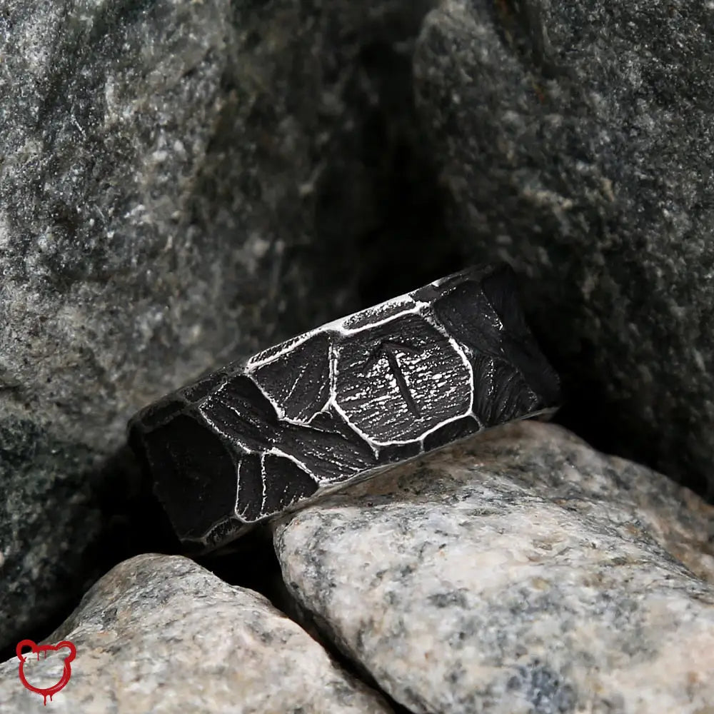 Nordic Viking Retro Steel Ring by The Cursed Closet