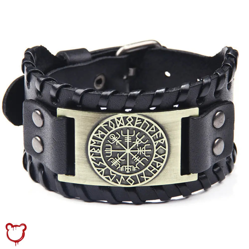 Viking Leather Bracelet by The Cursed Closet