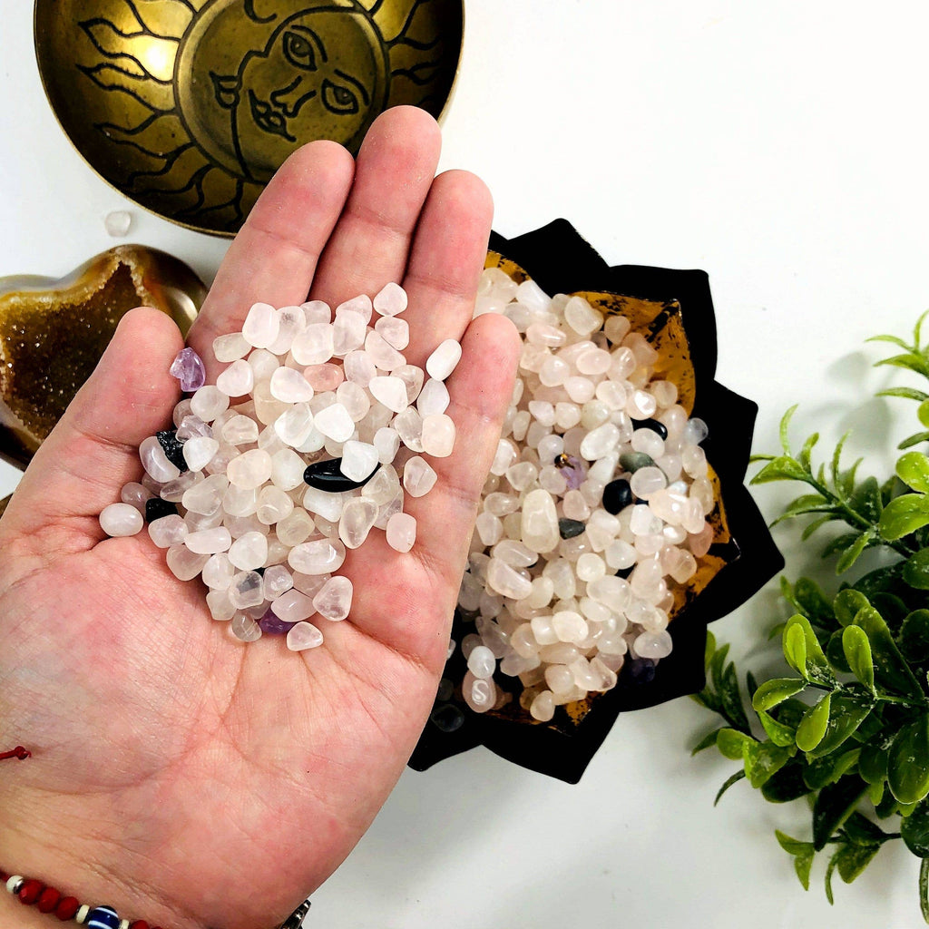 Rose Quartz Crystal Chips - Love & Healing Energy