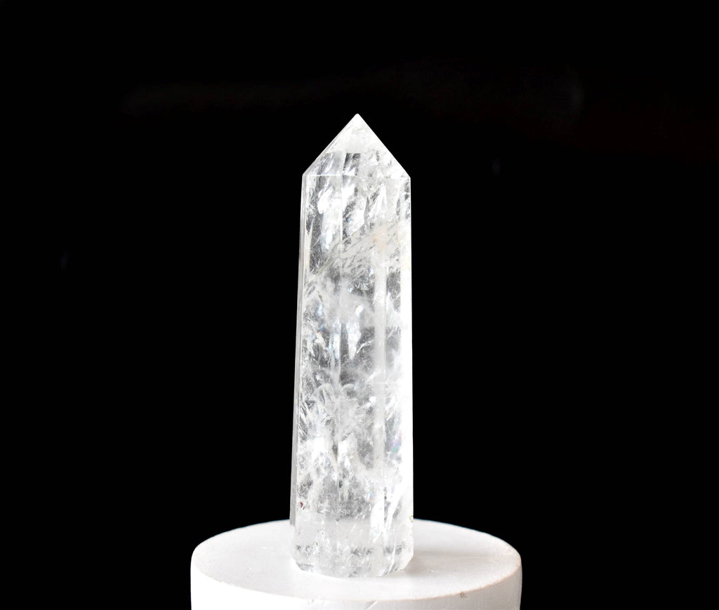 Clear Quartz Crystal Tower | Healing Obelisk Point | Natural Gemstone Tower