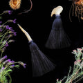 Hag's Altar Broom | Naturally Shed Deer Antler Handle | Handmade at Queen Meb