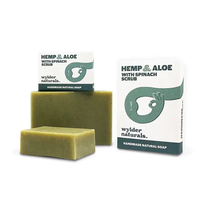 Hemp & Aloe with Spinach Scrub Bar Soap Travel Size