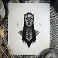 Sekhmet Fine Art Print - Egyptian Goddess of War & Wraith