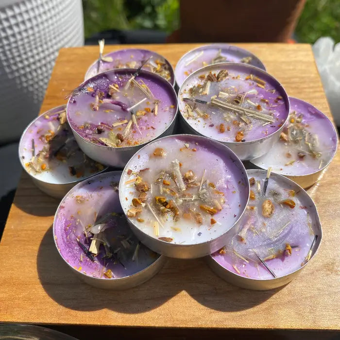 Tea Light Spell Candles - Handcrafted Ritual Candles