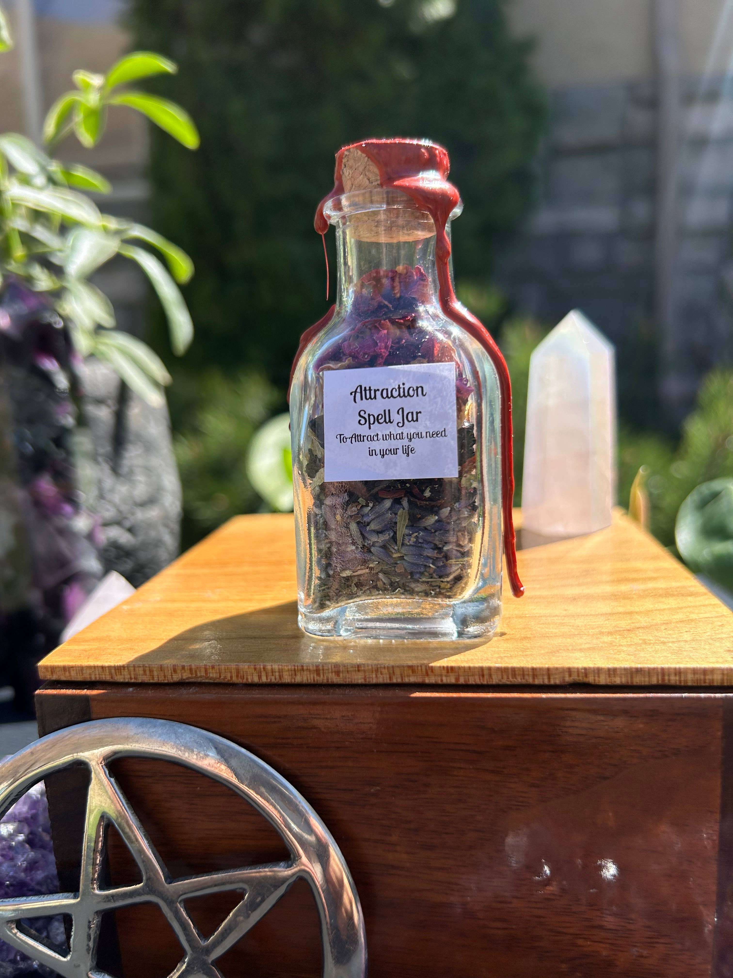 Attraction Spell Jar - Handcrafted Manifestation Tool for Love, Abundance & Success