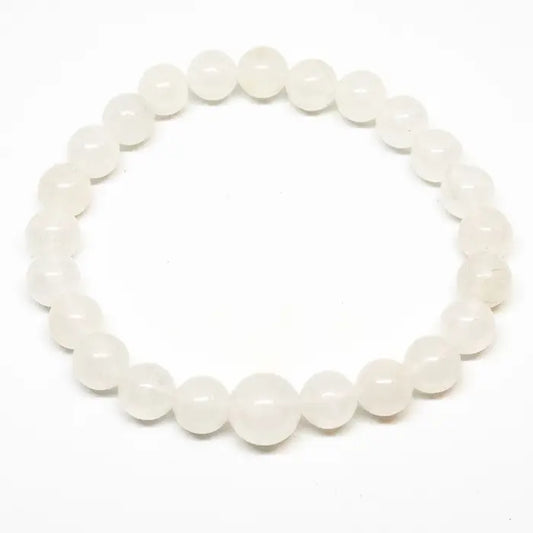 White Jade Beaded Bracelet