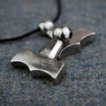 Mjolnir Viking Age Pendant | Solid Pewter Thor's Hammer Replica | Norse Protection
