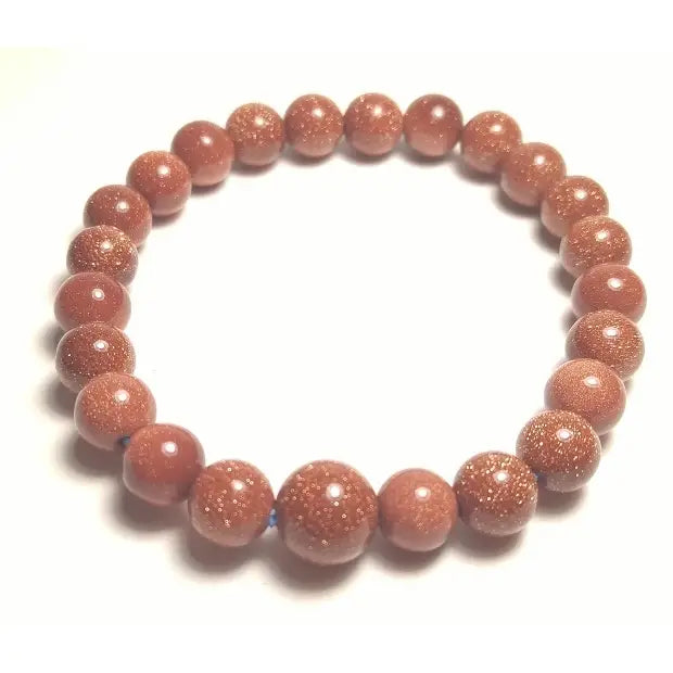 Goldstone Beaded Bracelet | 8mm Wrist Mala