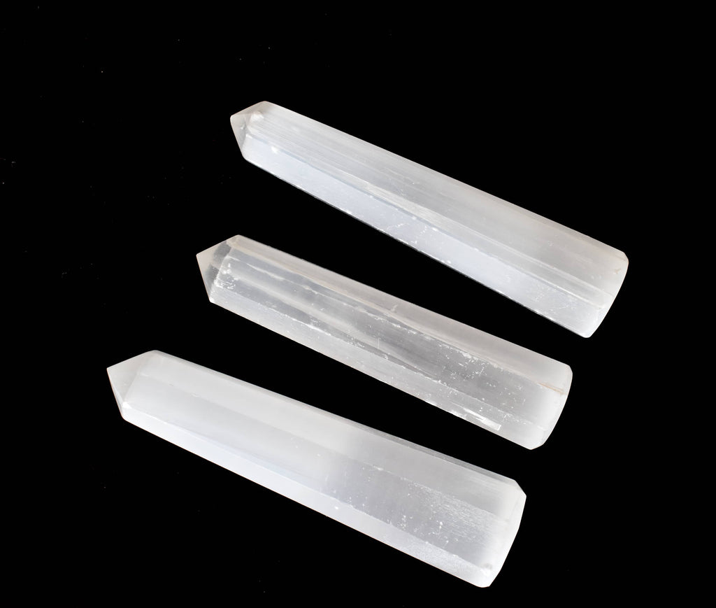 Selenite Crystal Tower | Healing Obelisk Point | Natural Gemstone Tower