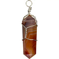 Wire Wrapped Crystal Point Pendant