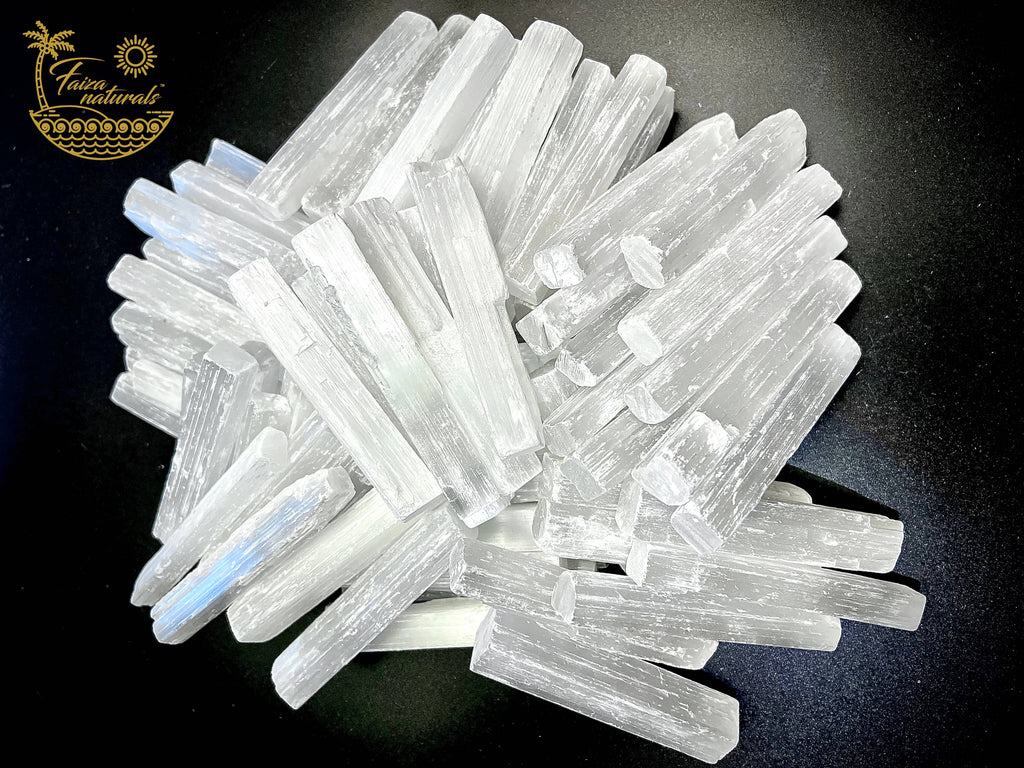 Selenite Wand 4" - Ethically Sourced from Morocco