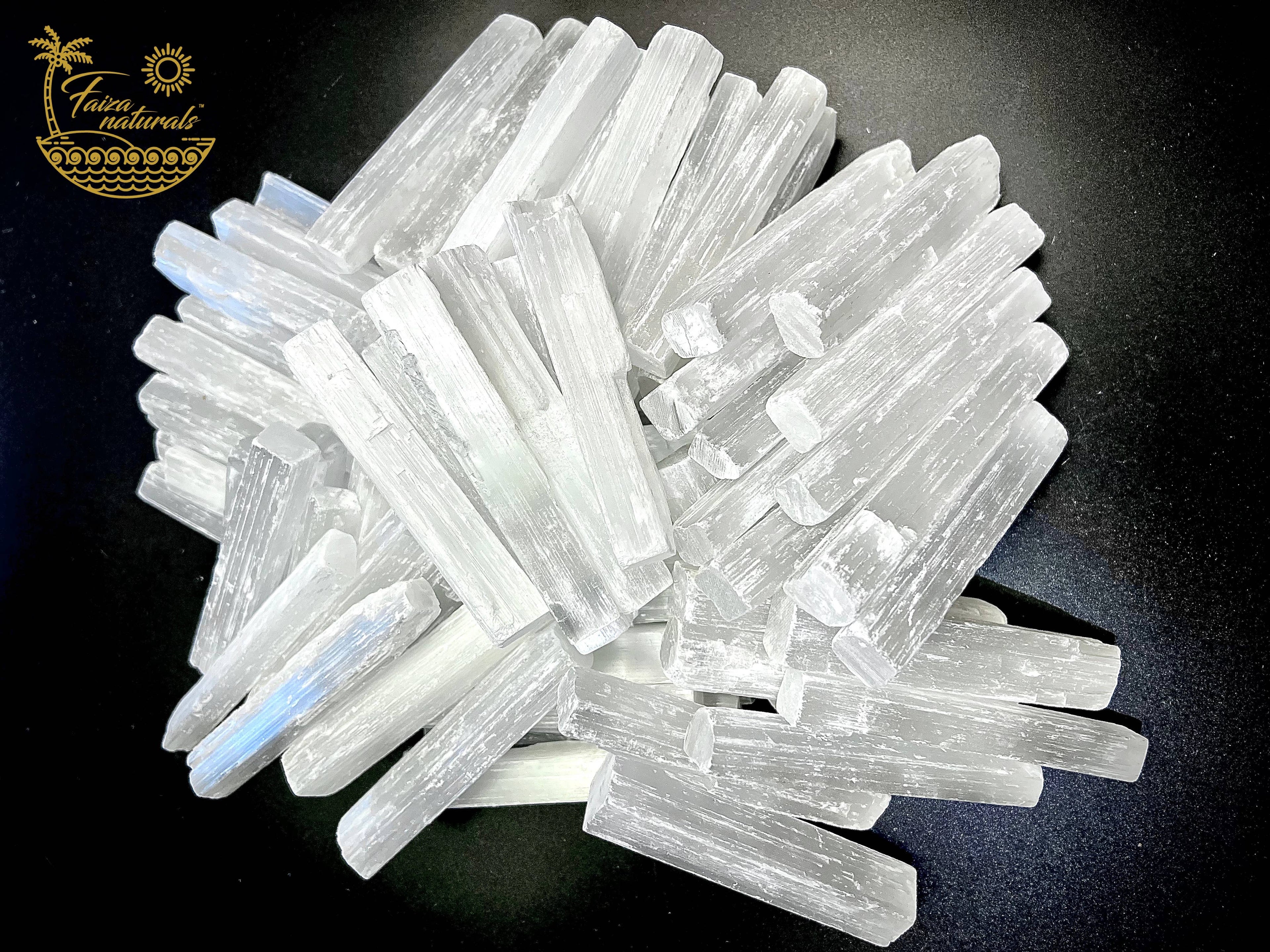 Selenite Wand 4" - Ethically Sourced from Morocco