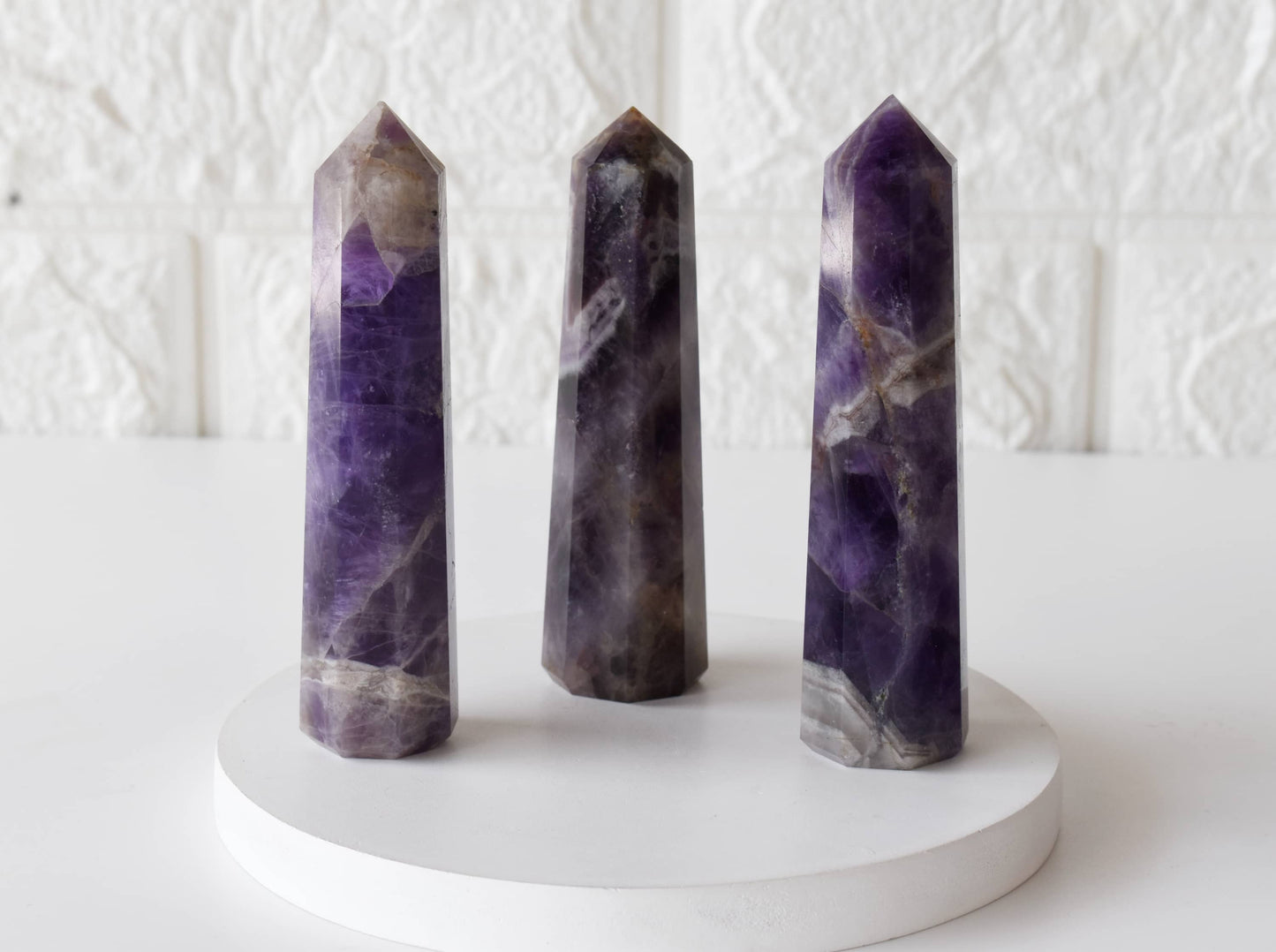 Amethyst Crystal Tower | Healing Obelisk Point | Natural Gemstone Tower