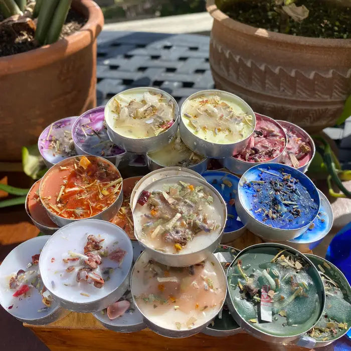 Tea Light Spell Candles - Handcrafted Ritual Candles