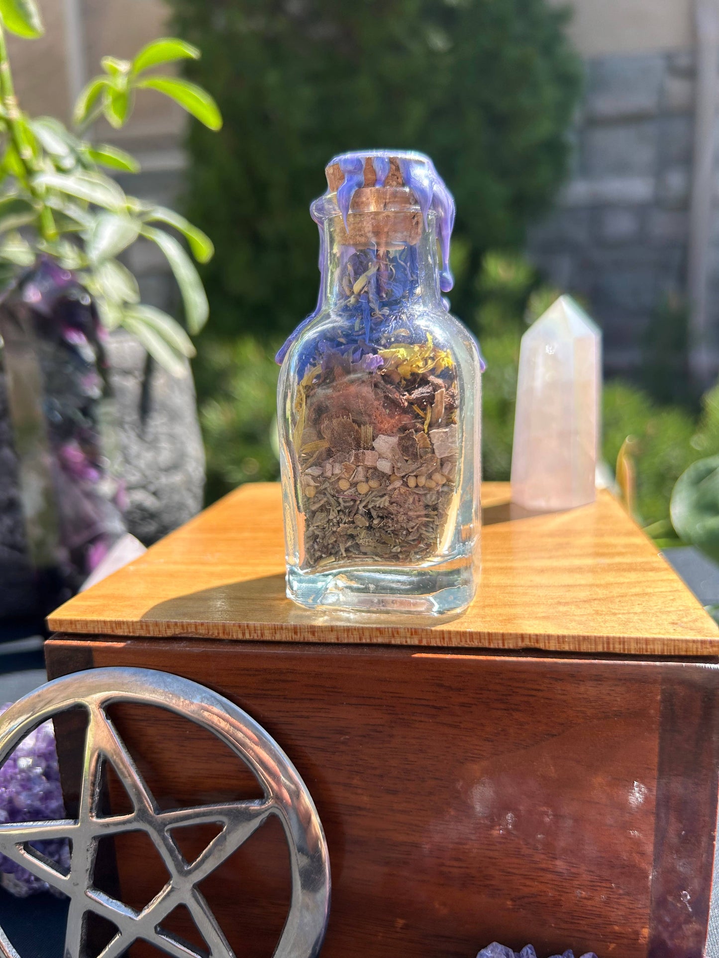 Psychic Enhancement Spell Jar - Intuition, Divination & Third Eye Activation